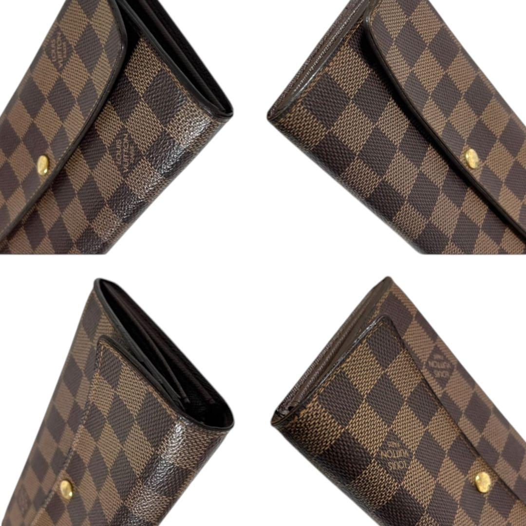 ルイヴィトン ポルトモネクレディ ポルトフォイユサラ ダミエ エベヌ