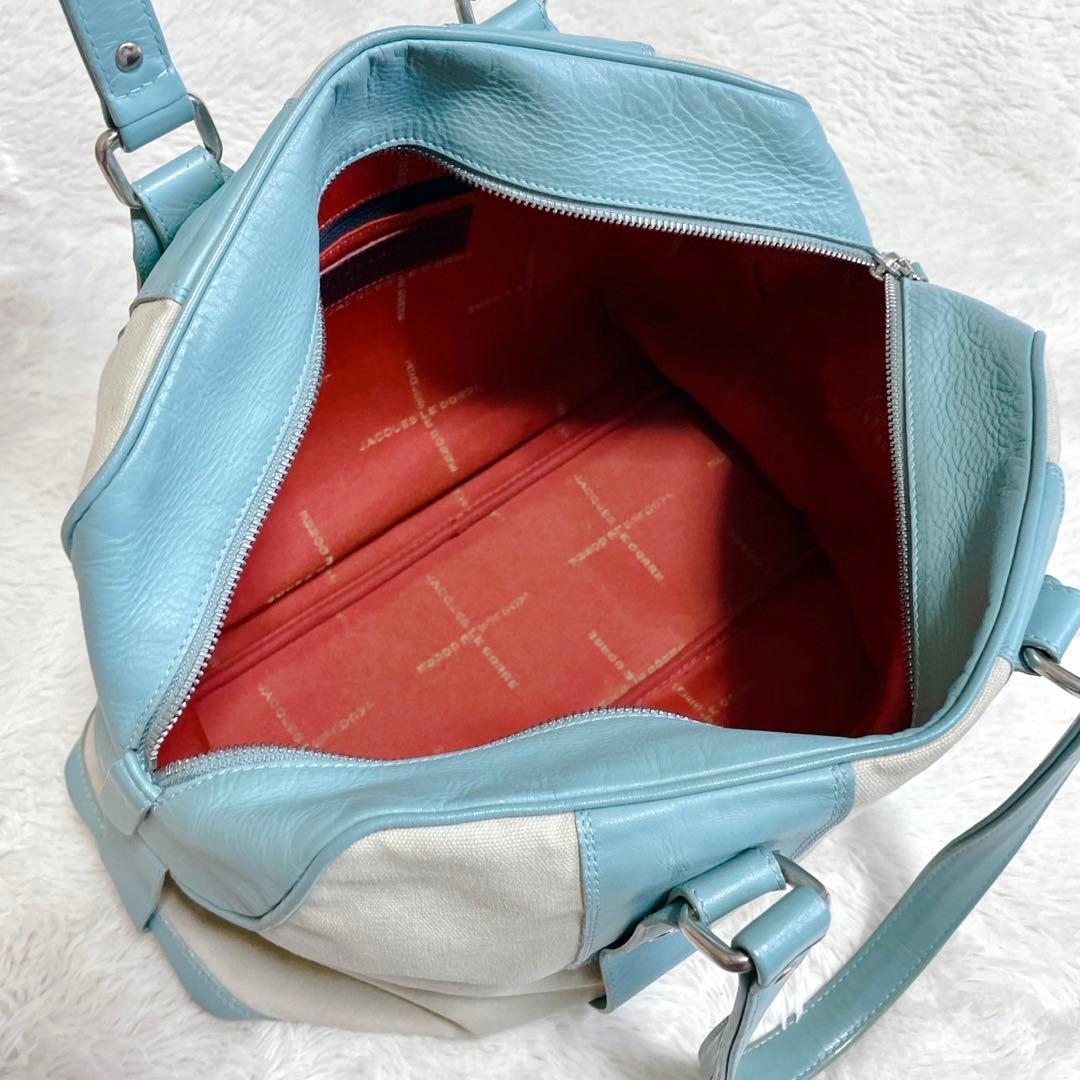 ジャックルコー レザー 切り替え ボストンバッグ トートバッグ