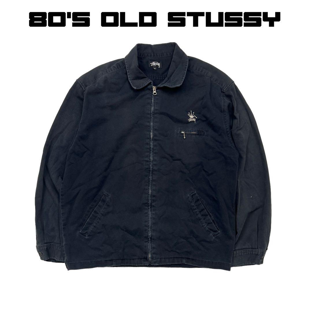 80s OLD STUSSY オールドステューシー スイングトップ ブラック - メルカリ