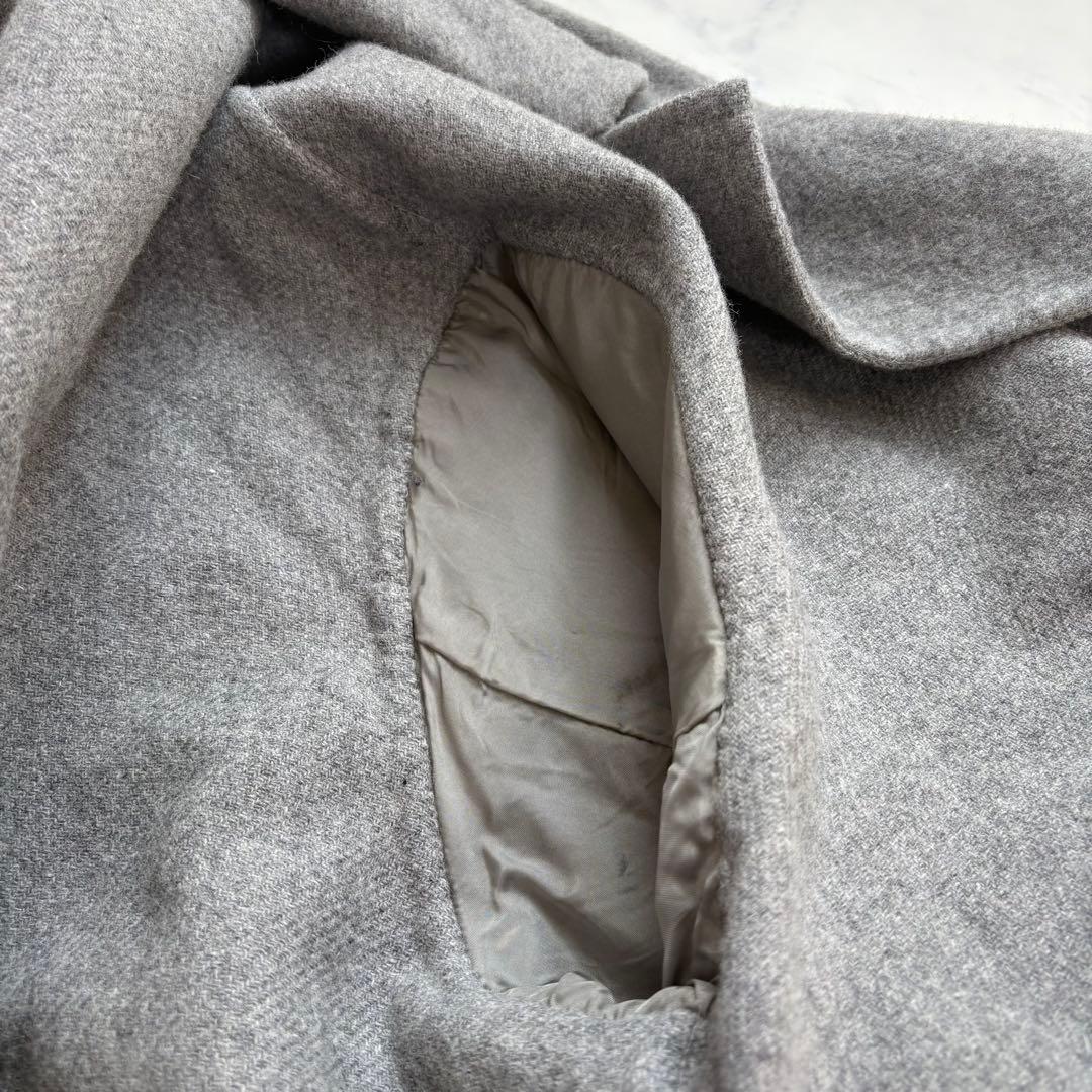 極美品 23AW 定価7万円 23区 ウールカシミヤリバーコート 44 ロング