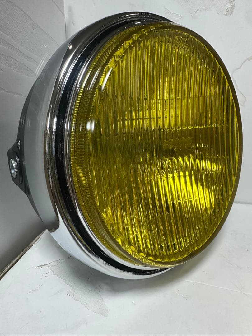 当時物IPF凹みレンズ付きヘッドライトASSY/イエローレンズシビエCIBIE