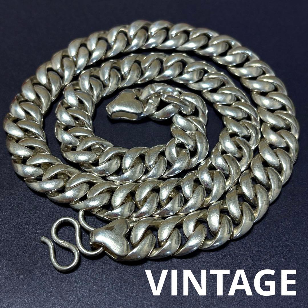 US輸入　極太喜平ネックレス　ウォレットチェーン　ヴィンテージ　925刻印あり US輸入 極太喜平ネックレス ウォレットチェーン ヴィンテージ 925刻印