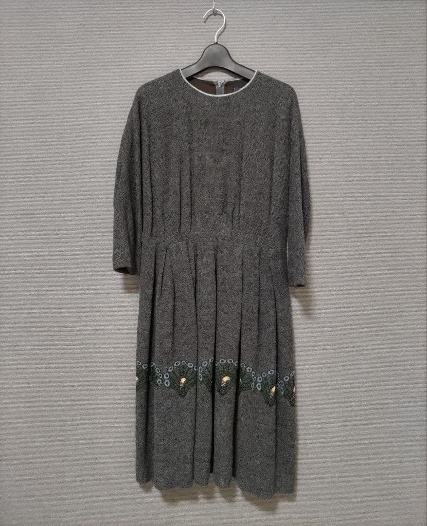 mina perhonen ミナ・ペルホネン peacock ワンピース 36 mina perhonen developpe ワンピース - ミナペルホネン正規取扱店