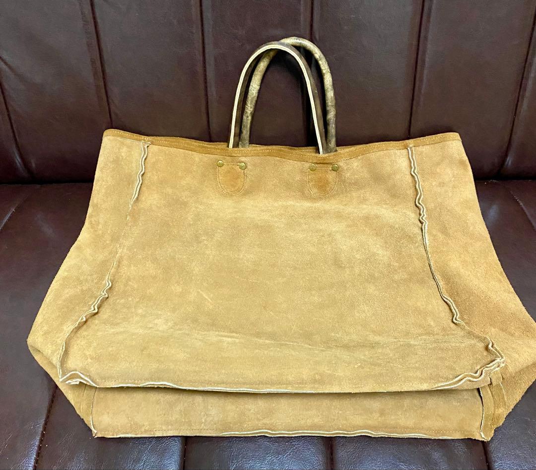 80s スエード トートバッグ アメリカ製 美品