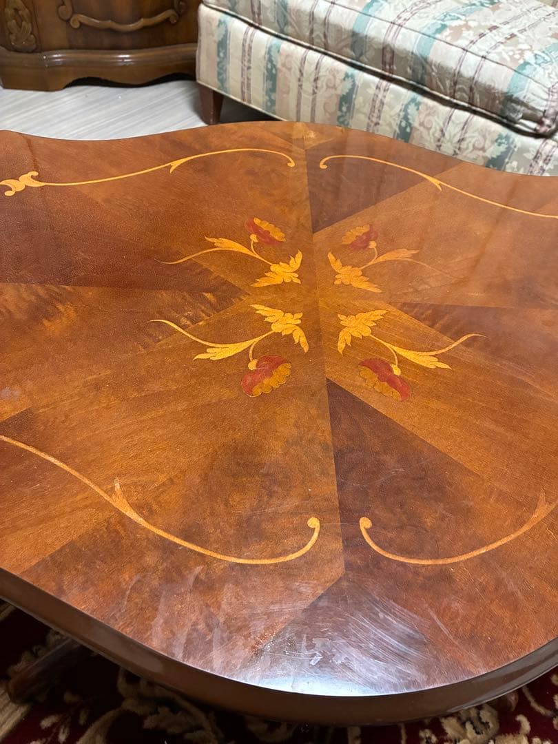 希少 優雅 イタリア 希少 優雅 イタリア イタリー テーブル 象嵌 猫足