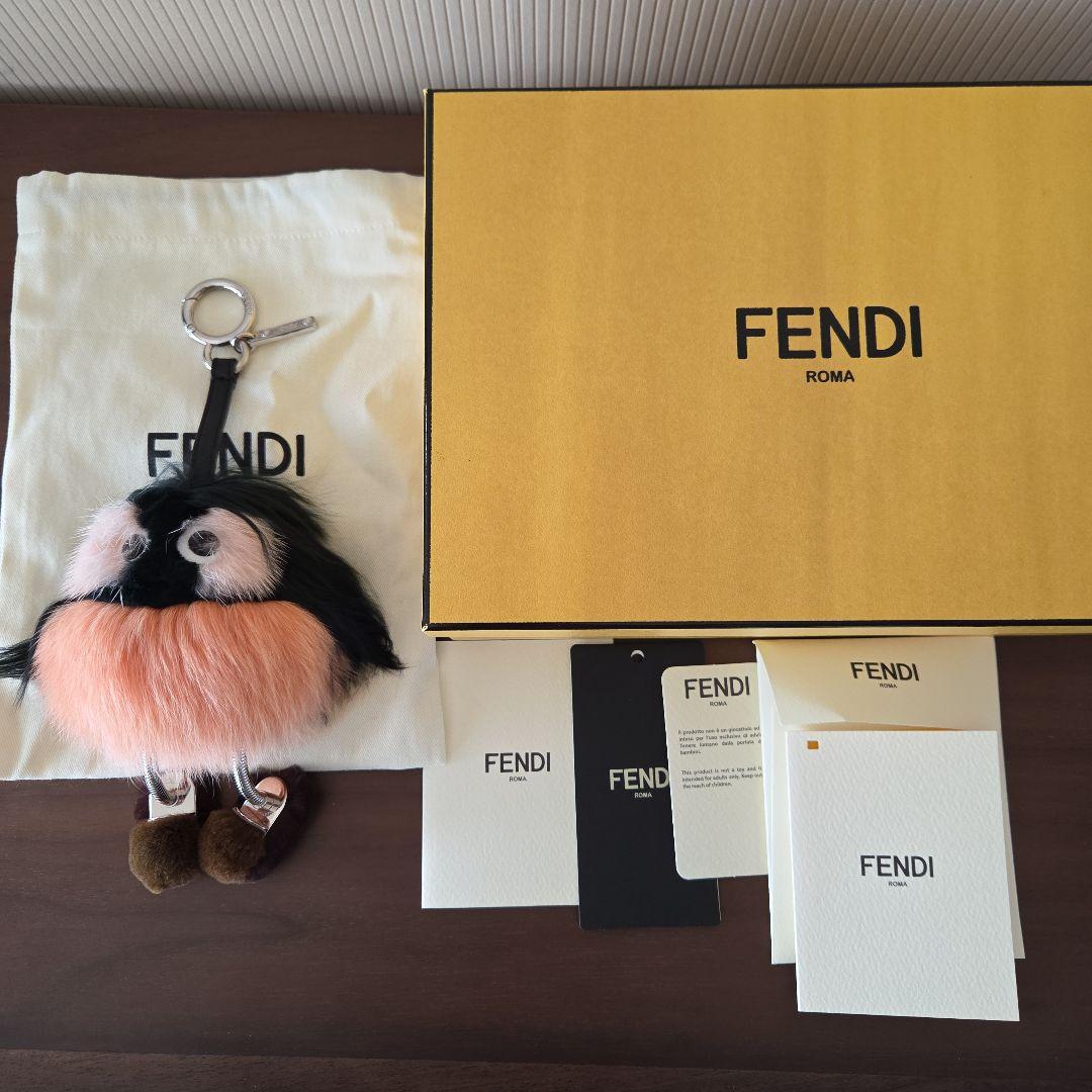 FENDI ファーキーホルダー 美品 フェンディ モンスター チャーム