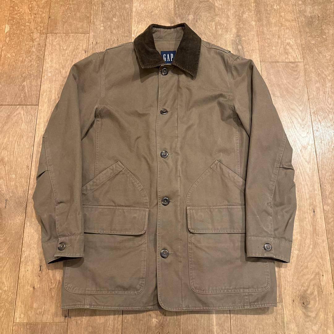 old gap カバーオール ハンティングジャケット 襟コーデュロイ ダック