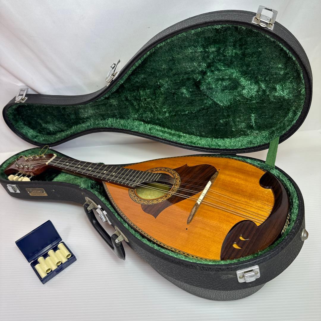 マンドリン　鈴木バイオリン　M-215 1974年　ハードケース付き 鈴木楽器製作所 Suzuki M-215 Mandolin スズキ マンドリン -a083