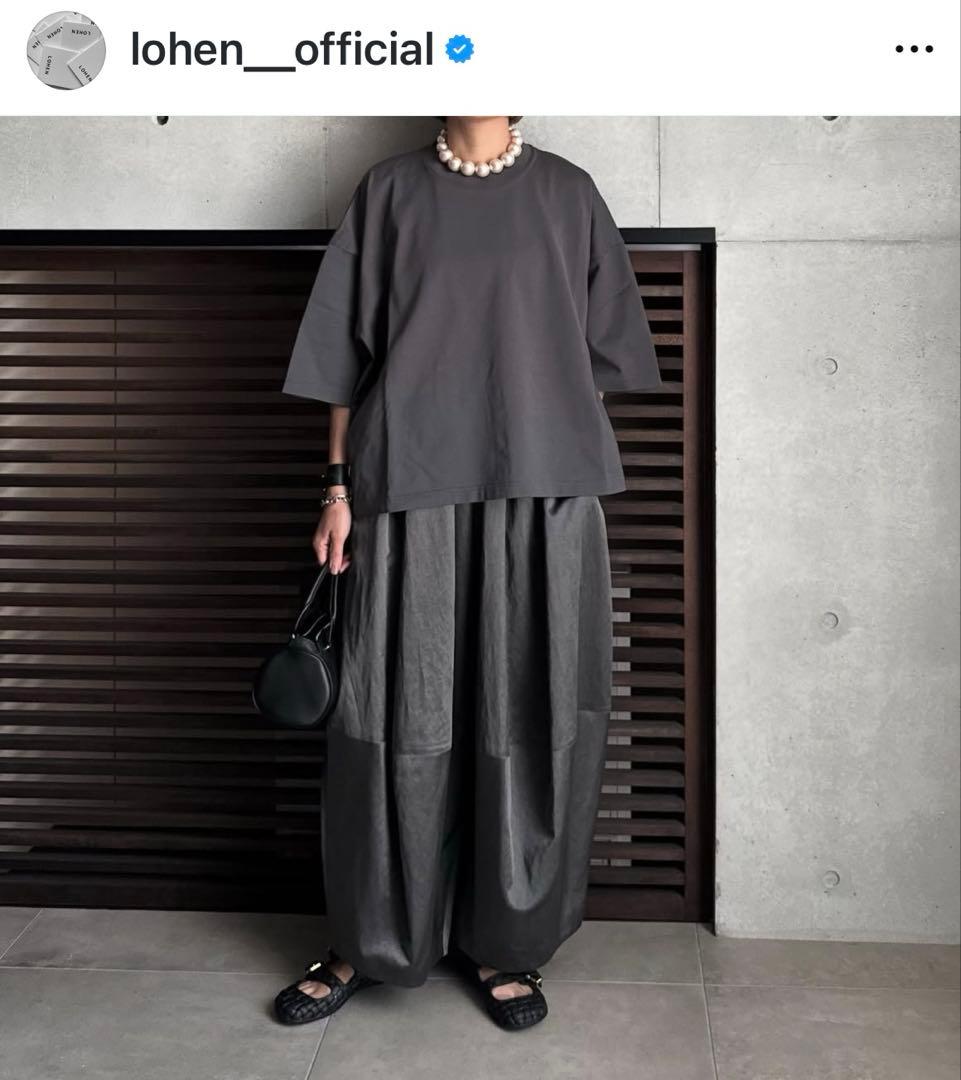 LOHEN PIGMENT DYEING COCOON PANTS グレー 36 - メルカリ