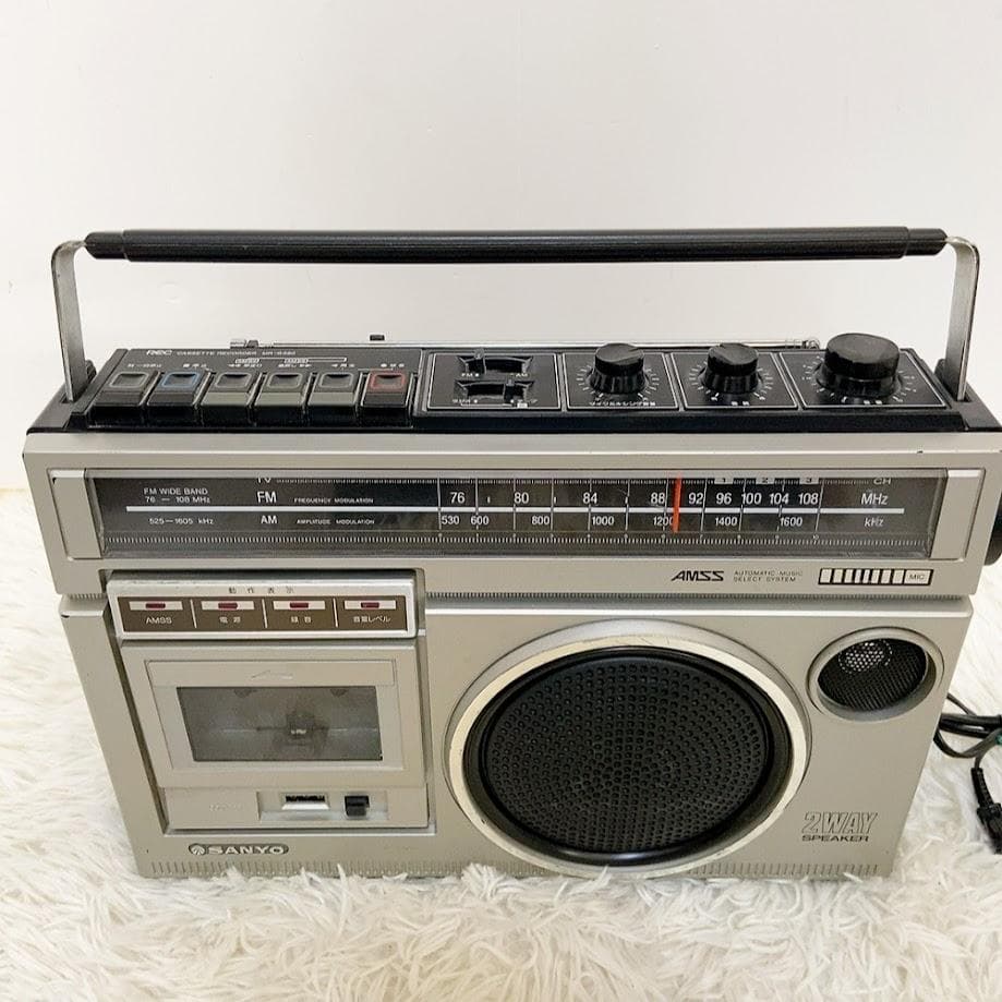 昭和レトロ SANYO MR-G380 ラジカセ サンヨー【簡易動作品】 - メルカリ