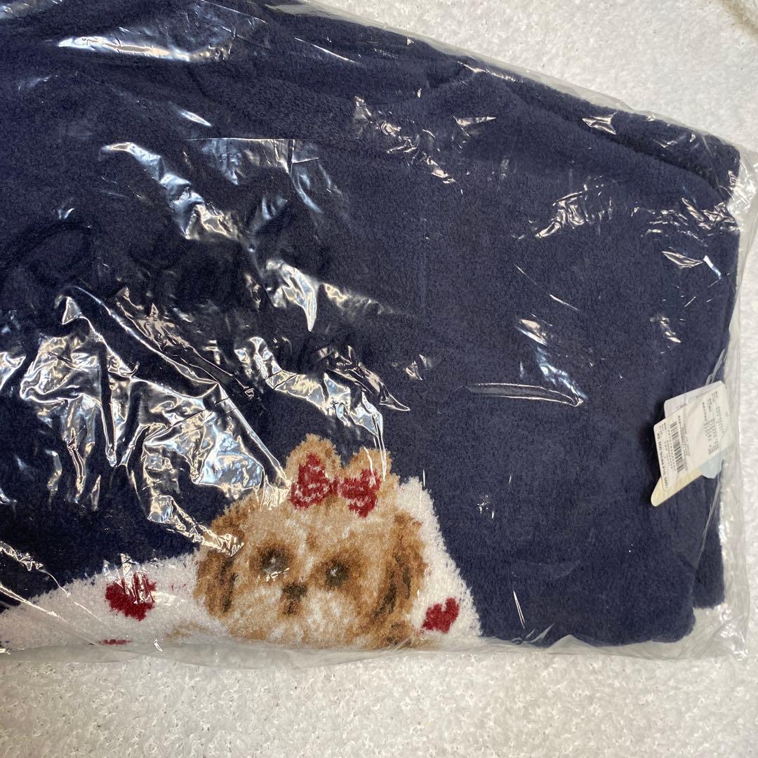 新品 未開封 ジェラートピケ シーズー ジャガードワンピース ネイビー