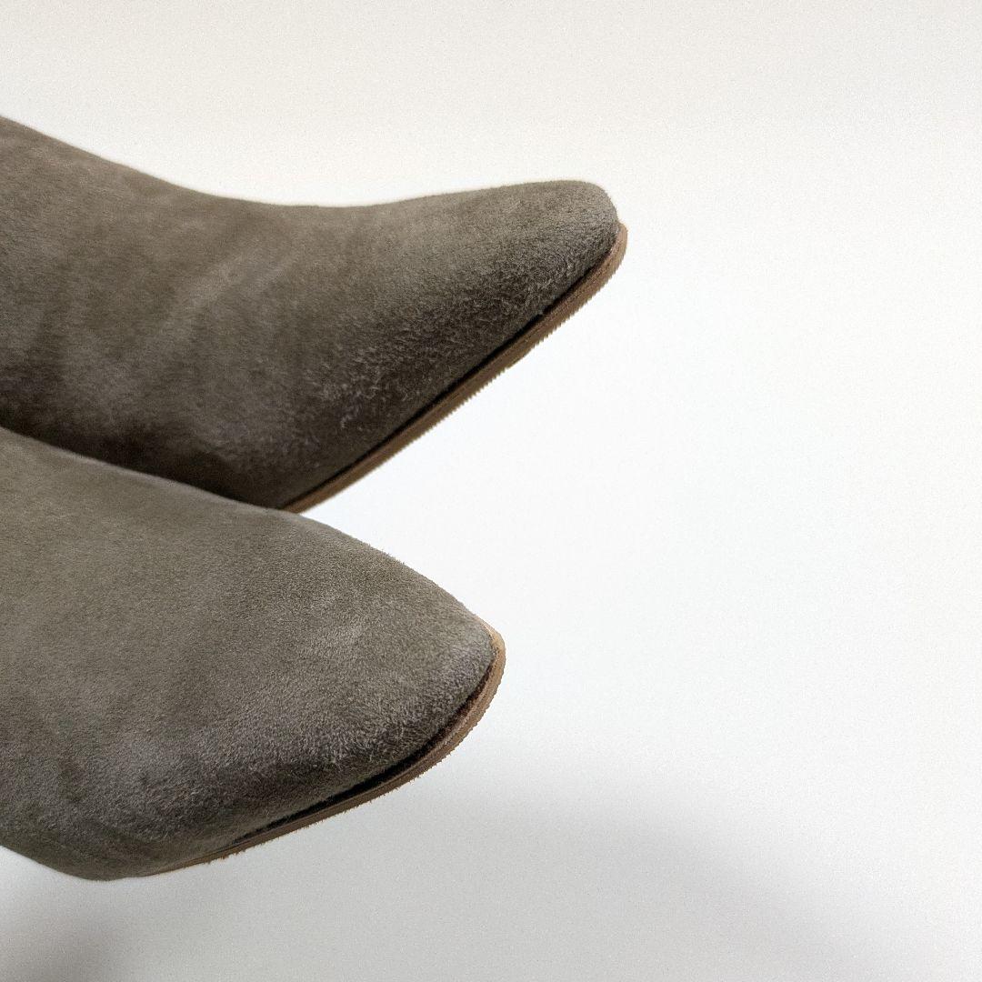 BRENTA ブレンタ スエード ショートブーツ ベージュ 36 - メルカリ