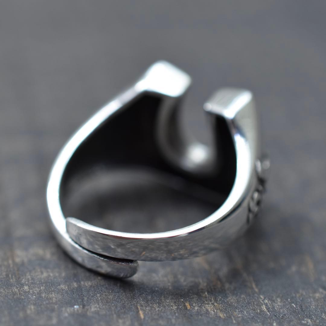 フリーサイズ シルバー925ホースシュー ココペリ インディアン