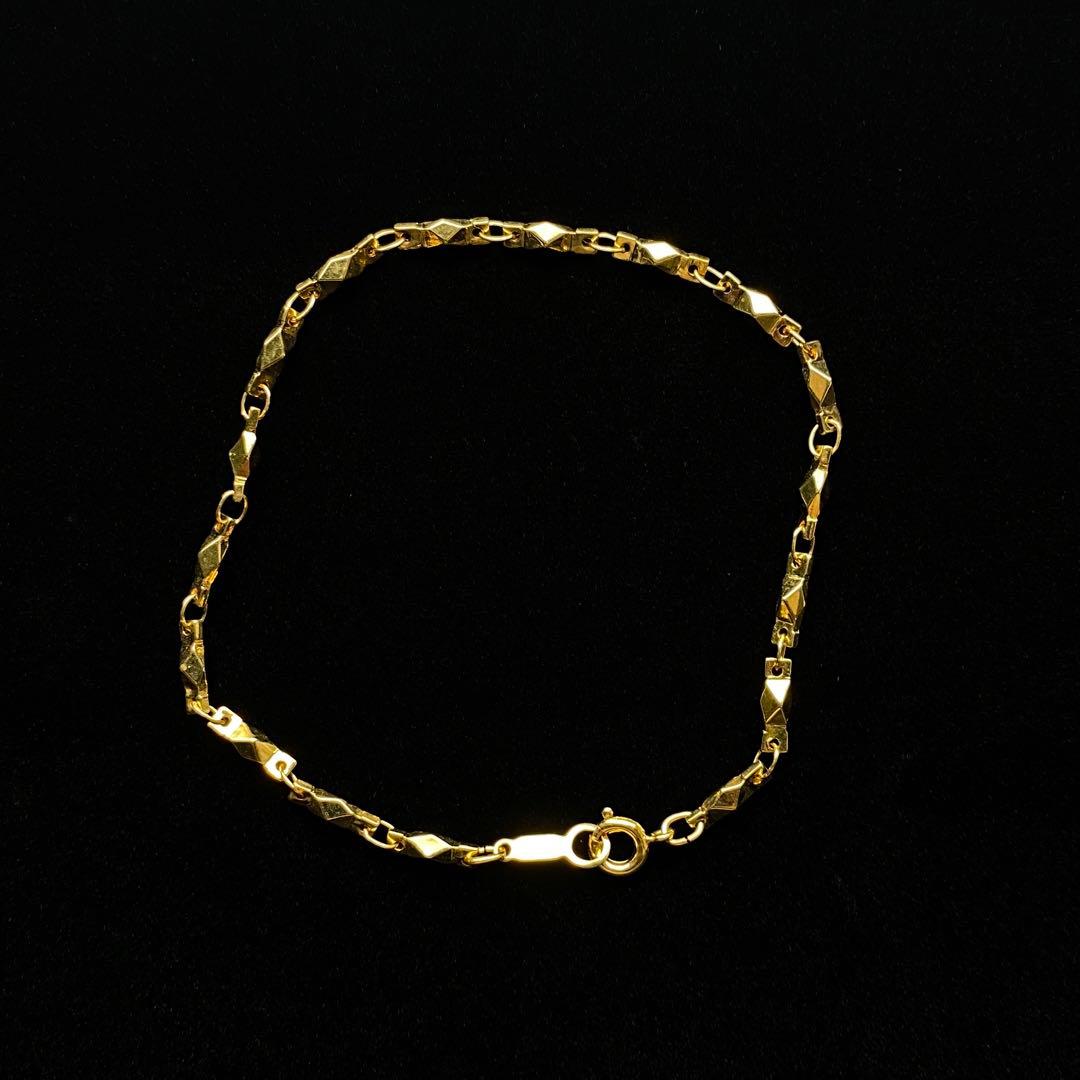 324遺品整理品 ブレスレット k18GF刻印あり ゴールドカラー