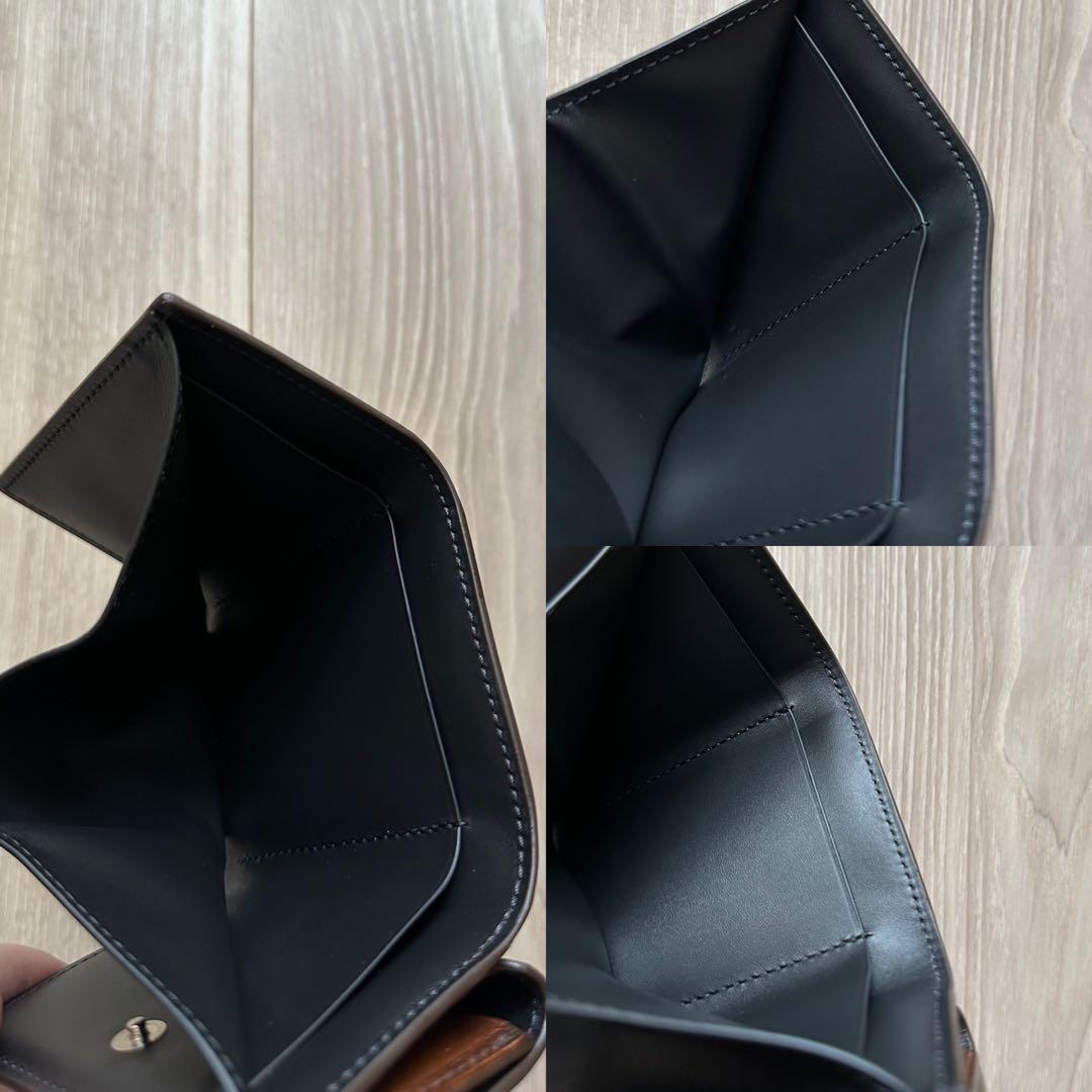 特注15万 ベルルッティ アカジュー レザー 財布 ゴールデンパティーヌ