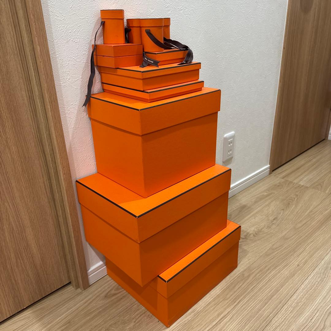 エルメス 一個のみ HERMES オレンジ ギフトボックス セット - メルカリ