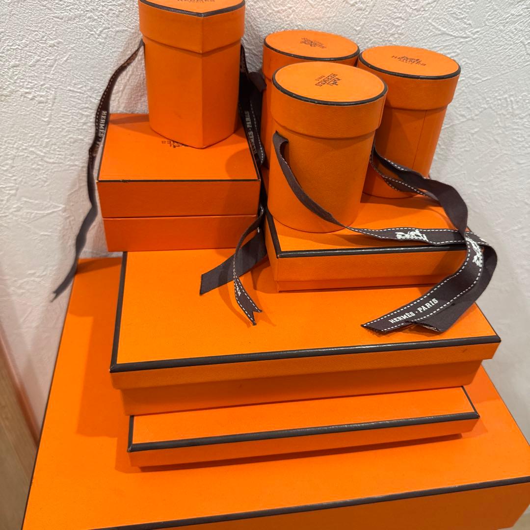 エルメス 一個のみ HERMES オレンジ ギフトボックス セット - メルカリ