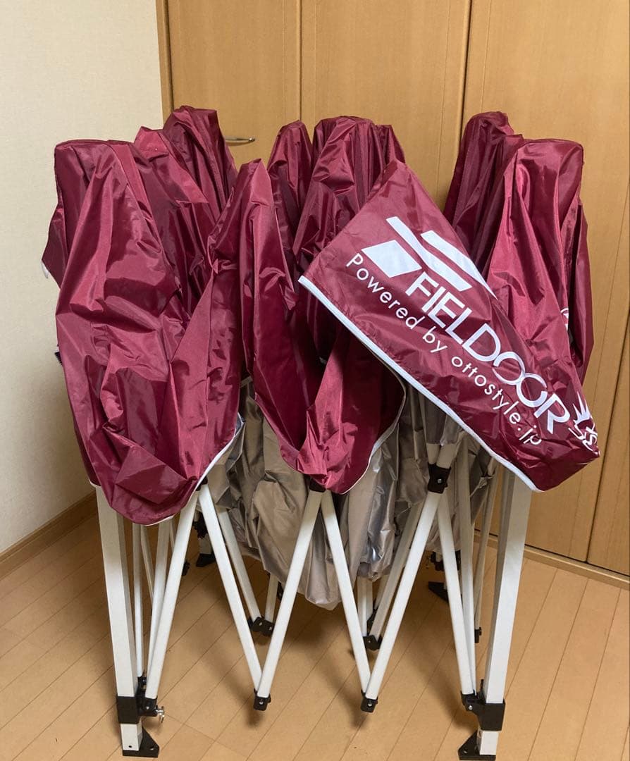 FIELDOOR フィールドア タープテント 3mx3m ボルドー お 得