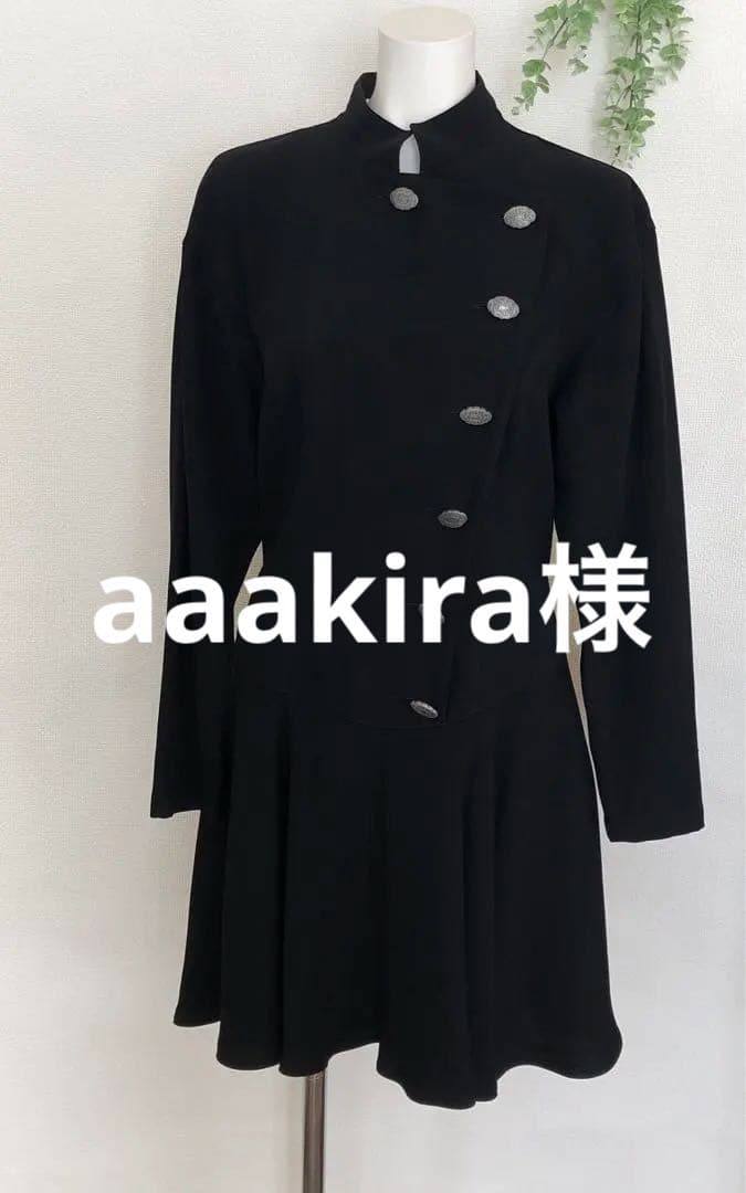 シャンタルトーマス　ワンピース　黒 AMBIDEX Store ○TRプリーツタック ノースリワンピース(F クロ): l