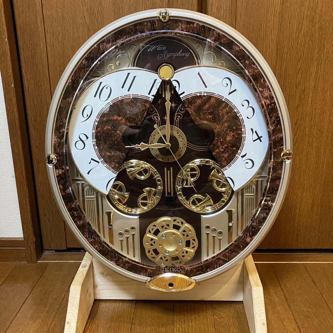 訳あり品】からくり時計 SEIKO ウェーブシンフォニー RE568B - メルカリ