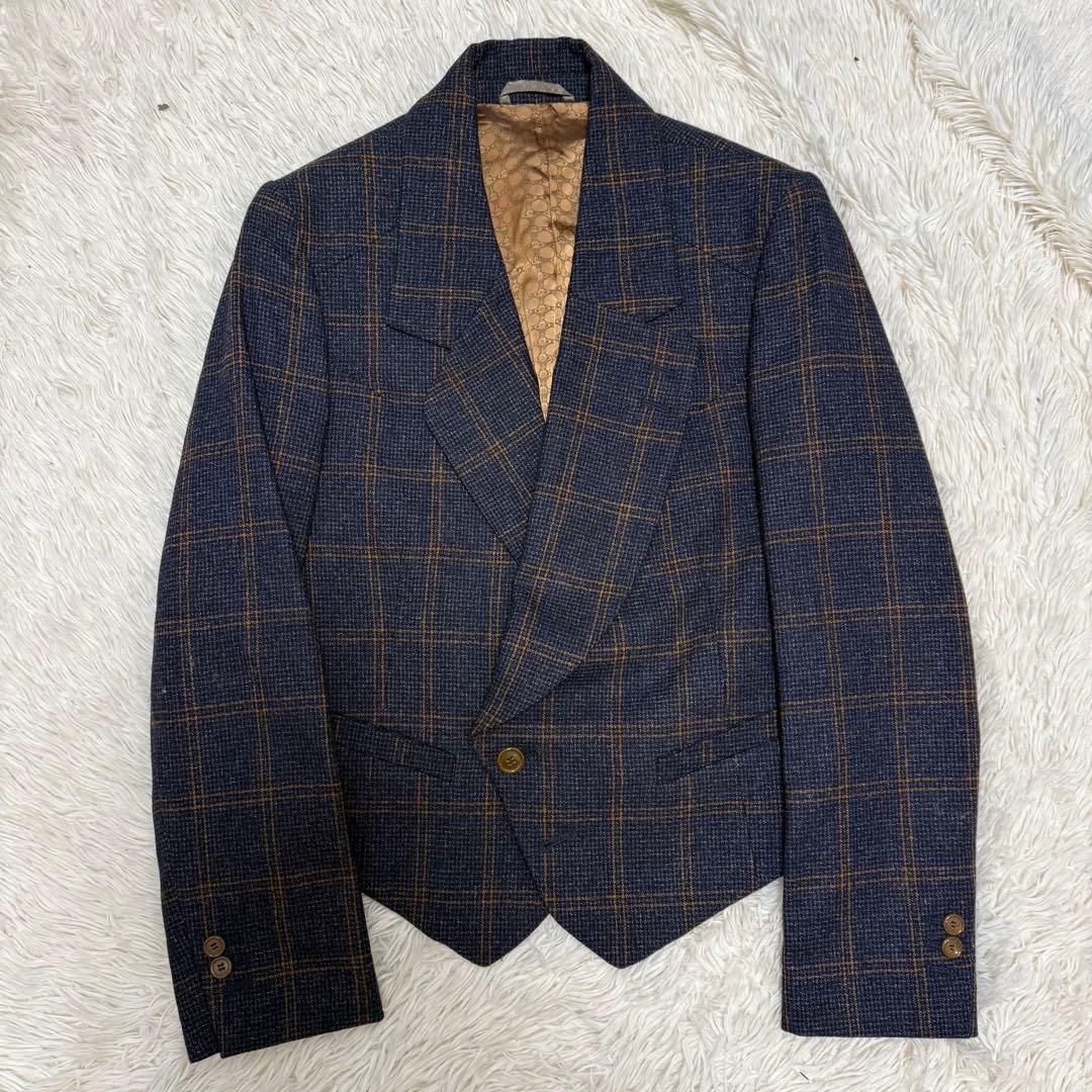 極美品】Vivienne Westwood 変形 チェックテーラードジャケット - メルカリ