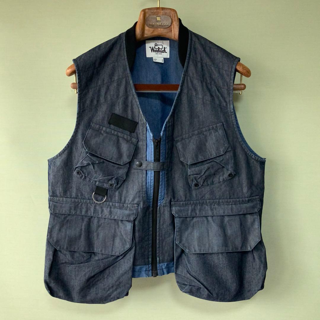 ウールリッチWoolrichハンティングベスト シャンブレー M - メルカリ