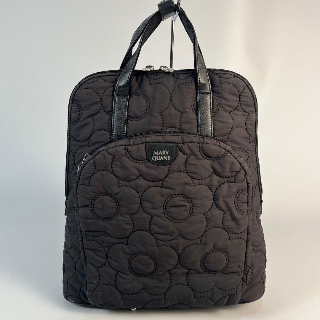 2way マリークワント リュック キルティング デイジー ブラック - メルカリ