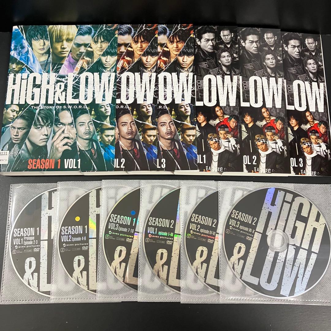 HiGH&LOW シーズン1+2+劇場版+関連作品 全15巻 レンタルDVD