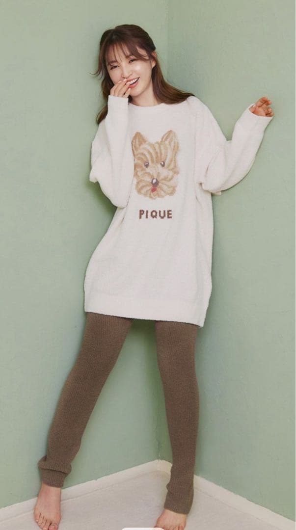 新品未使用】メレンゲDOG ジャガードミニワンピース＆リブレギンス