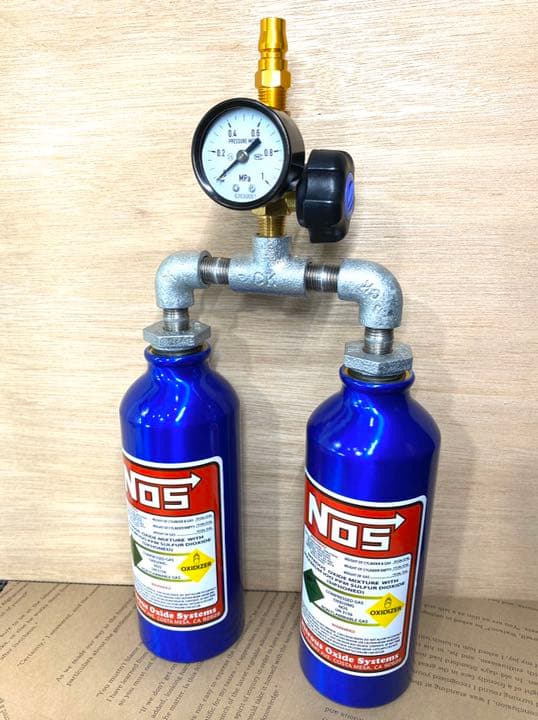 △改△ダブルNOSボトルダミー500×2△ニトロ ノス△角度、ハンドル調整