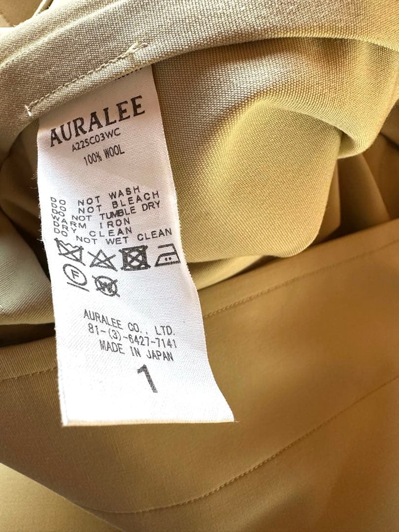 新品AURALEE SOUTIEN COLLAR COAT／ピスタチオグリーン - メルカリ