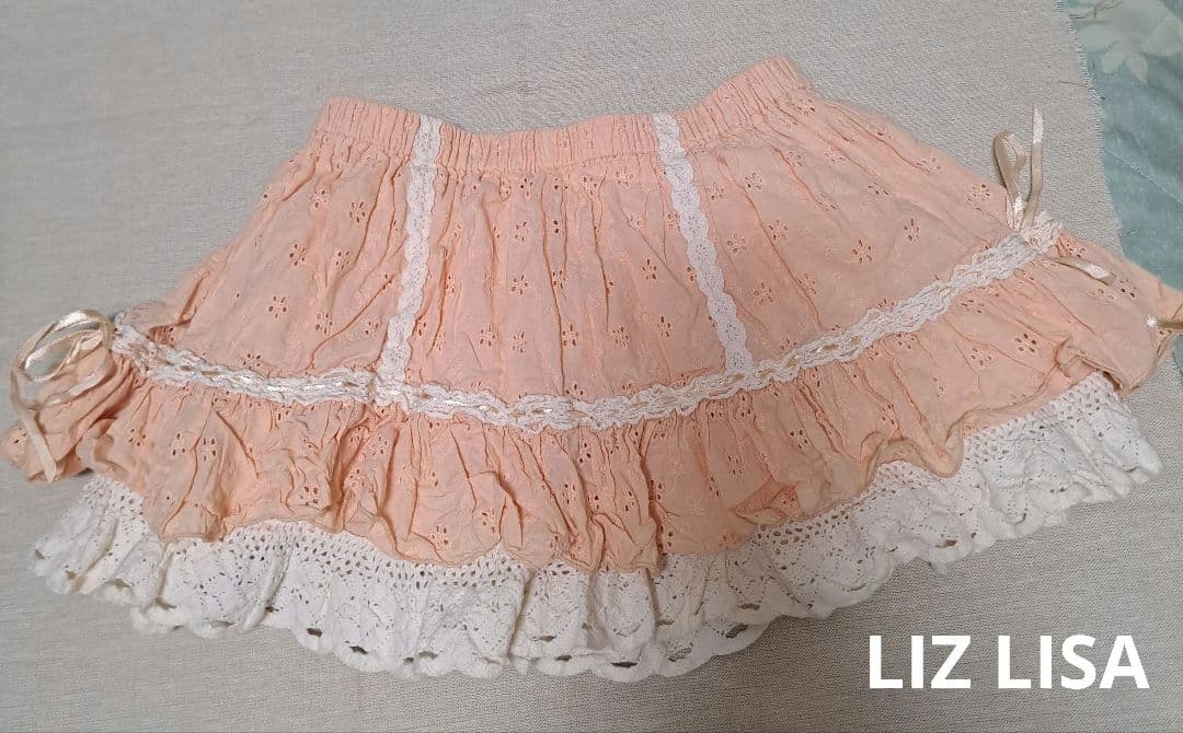 LIZ LISA　コットン　スカパン　レース　ピンク　リボン　希少 はしごリボンギンガムティアードスカパン ｜ LIZ LISA（リズリサ）公式