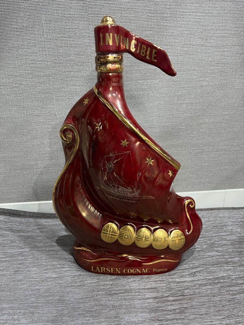 Larsen Invincible ブランデー 船型ボトル 3本 LARSEN INVINCIBLE