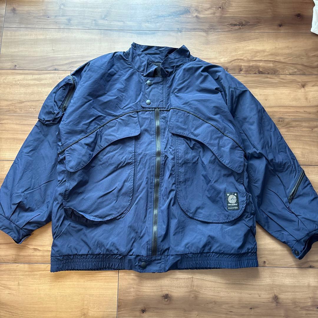 Wave of Sand 砂波 ナイロンジャケット ネイビー - メルカリ