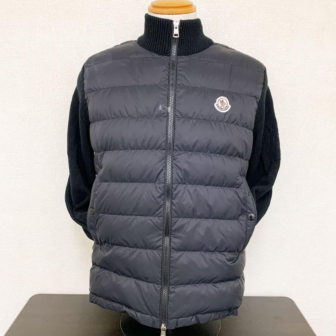 【良品】モンクレール マグリア カーディガン ニット切替 ダウンジャケット MONCLER（モンクレール） ダウンジャケット マグリア カーディガン