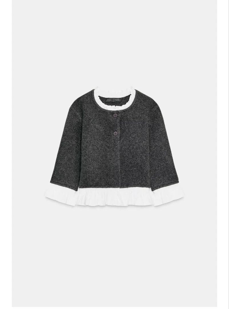 ZARA ポプリンコンビニットジャケット Sサイズ - メルカリ