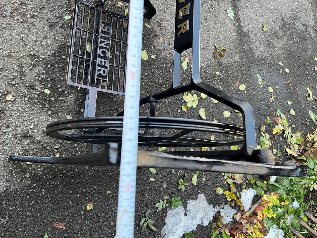 シンガーミシン脚、シンガー工業用ミシン脚、幅広ミシン脚、ガーデン