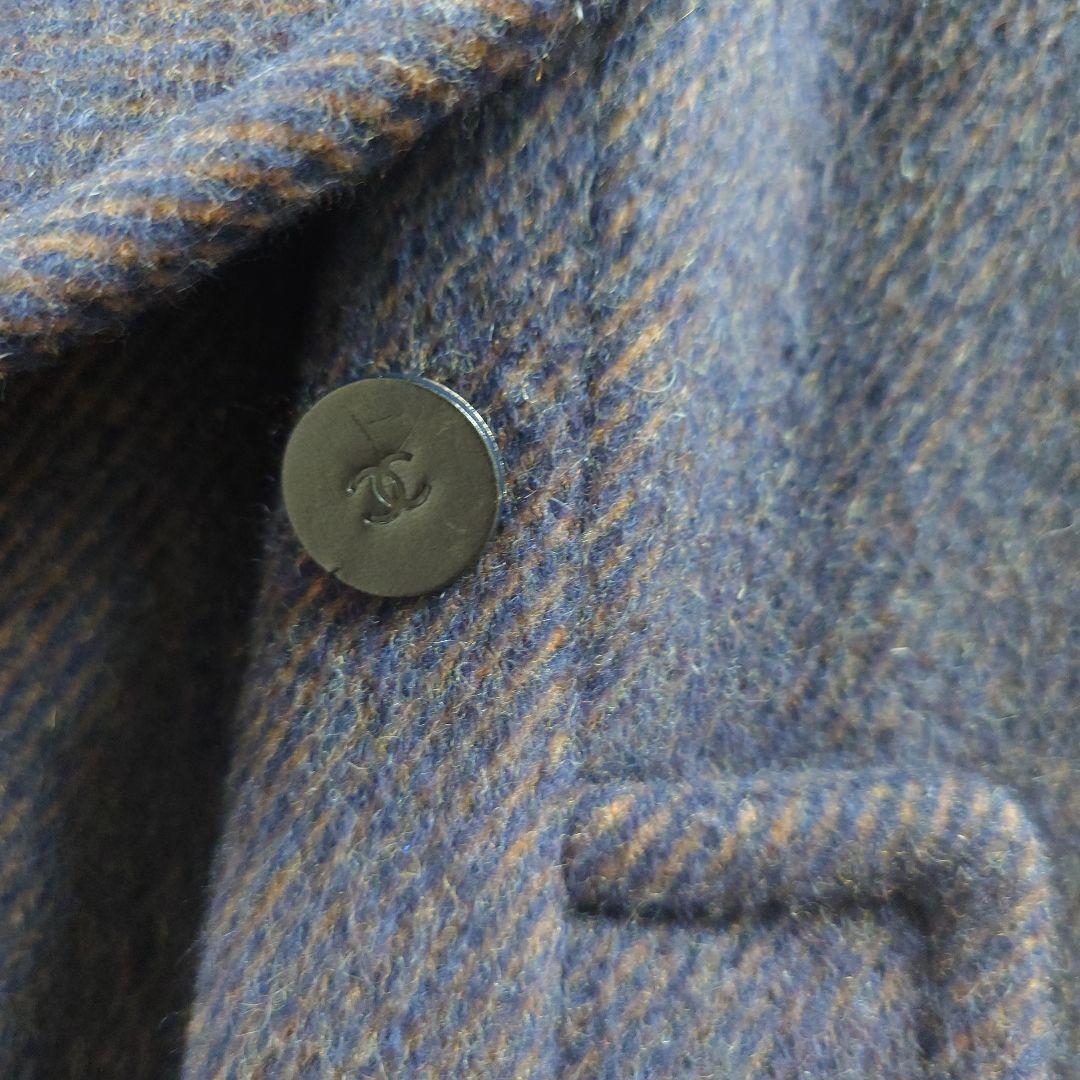 シャネルCHANEL アンゴラカシミアロングコート※ボタン取れあり※ - メルカリ