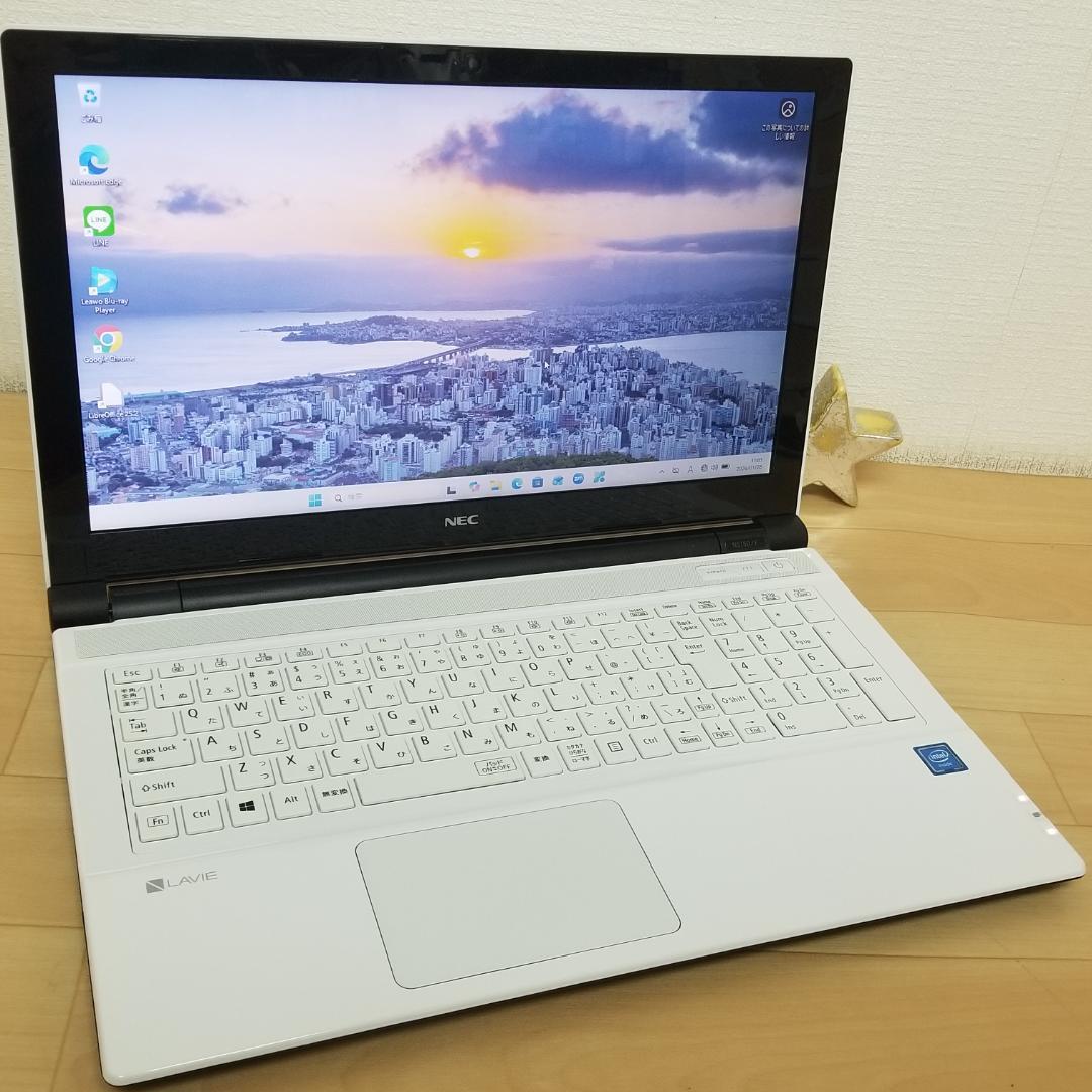 大容量 Win11 即使用可 DVD再生可 ノートPC NEC (E3243) - メルカリ