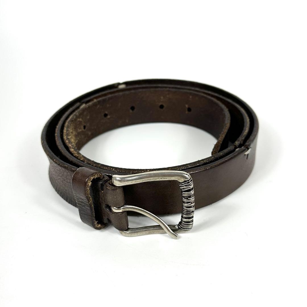 ブルネロクチネリ レザーベルト シルバーバックル - メルカリ