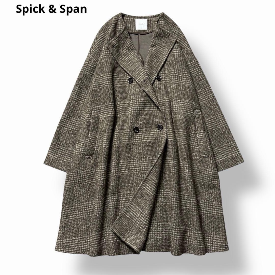 23年モデル】スピック&スパン Wスライバーノーカラーポンチョコート