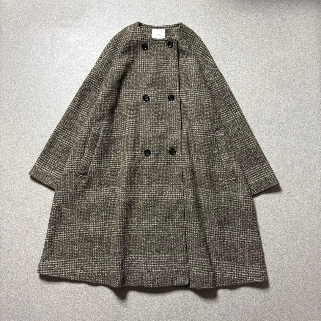 23年モデル】スピック&スパン Wスライバーノーカラーポンチョコート