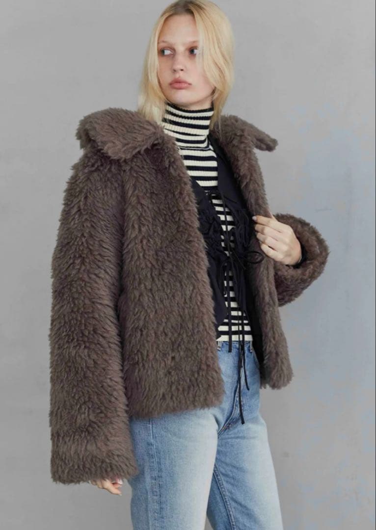 SeaRoomlynn Wool mix BOAコート グレージュ - メルカリ