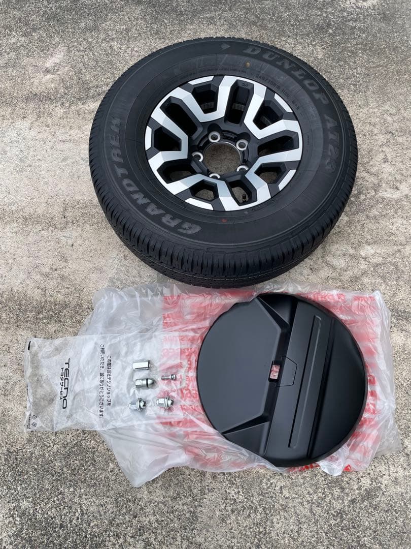 新車外し gdj76w ランクル70再再販 スペアタイヤセット - メルカリ