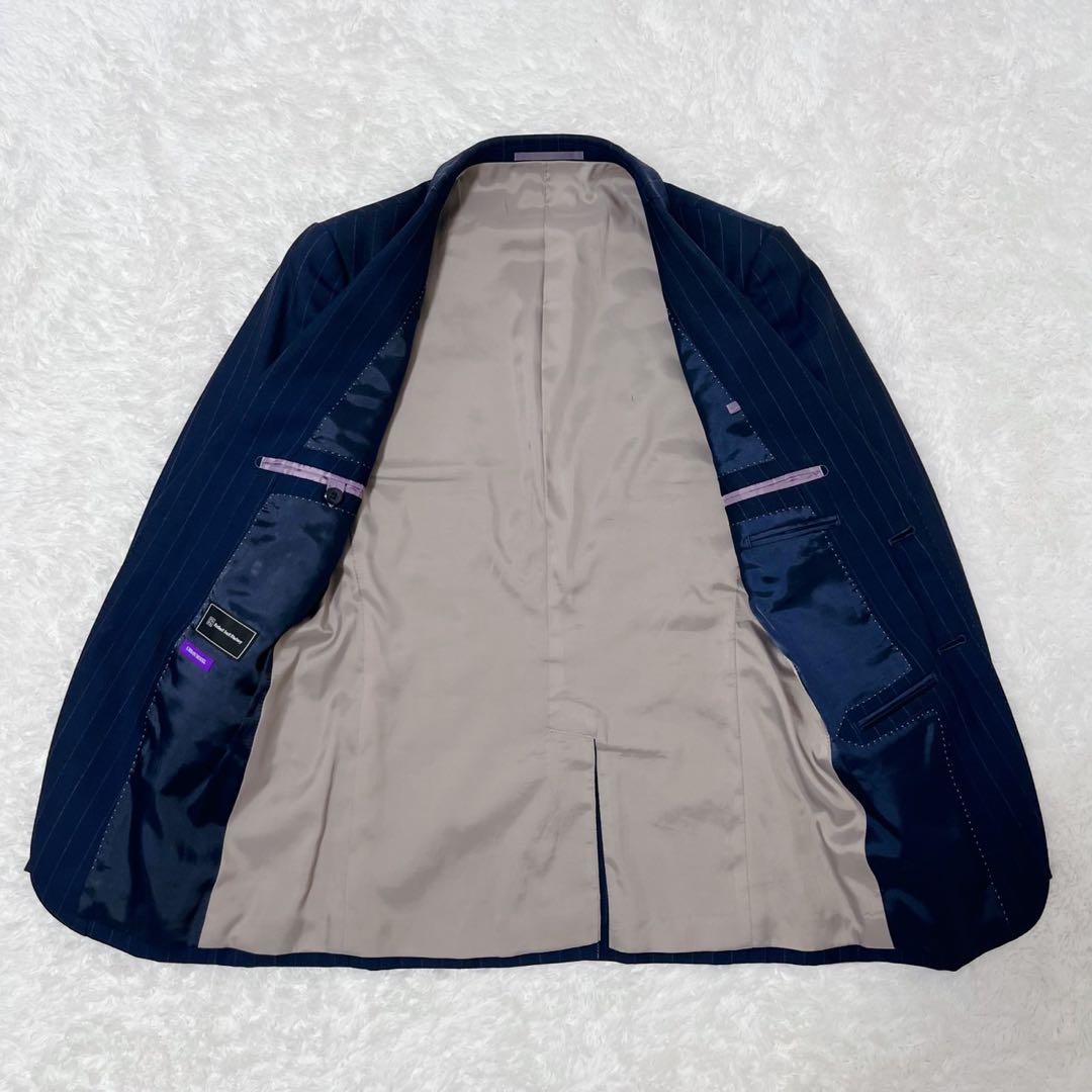 美品 P.S.FA 3ピース セットアップ ネイビー ストライプ