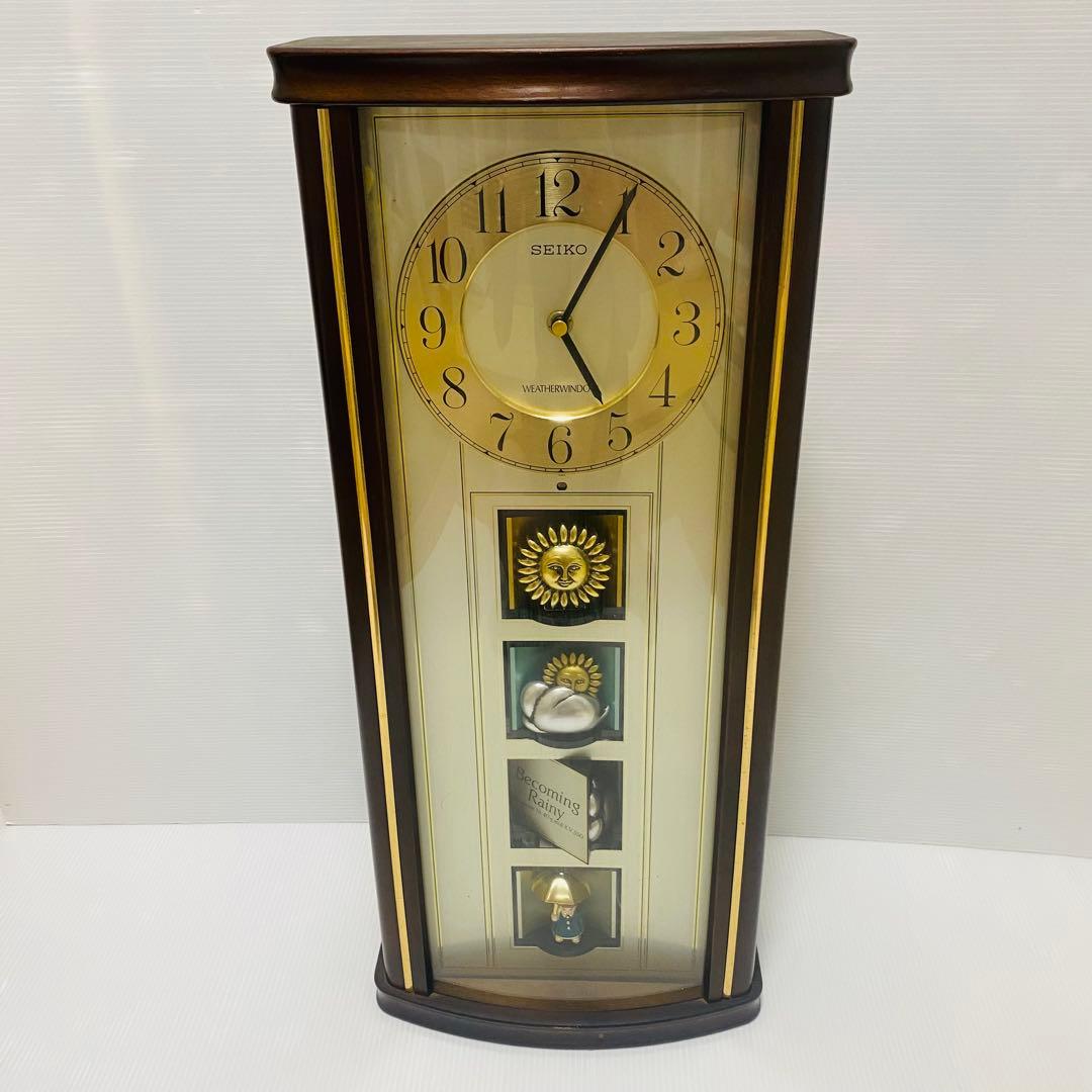 SEIKO からくり時計 天気予報 天候 RE516B ウェザーウィンドウ - メルカリ