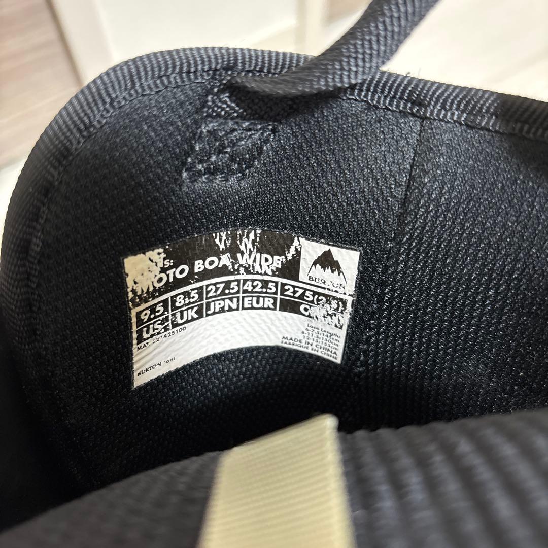 BURTON MOTO モト　スノーボードブーツ ブラック　27.5cm メンズ