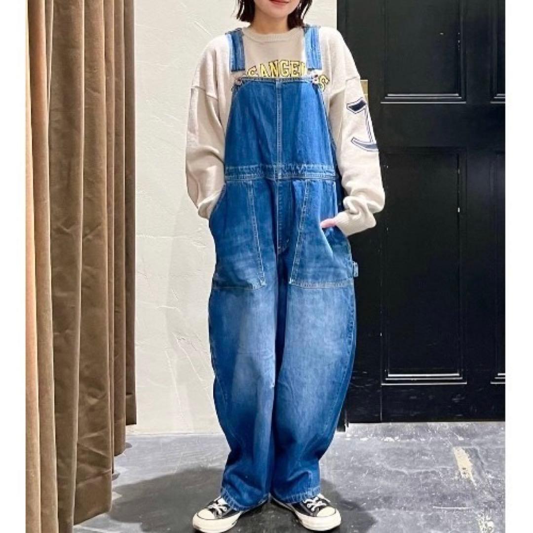 新品 ニコアンド niko and… ペインターオーバーオール インディゴ