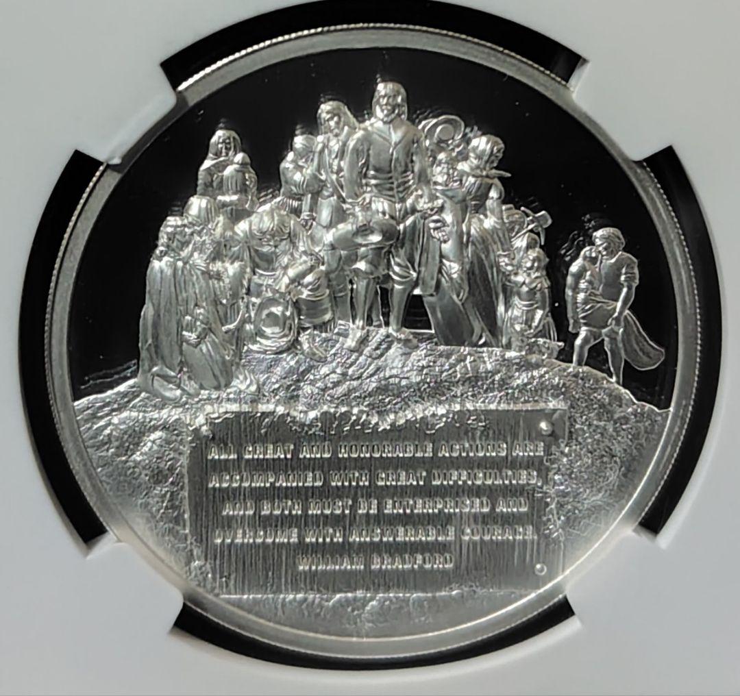 最高鑑定 2020年 クック諸島 銀貨 NGC PL70 メイフラワー号 コイン