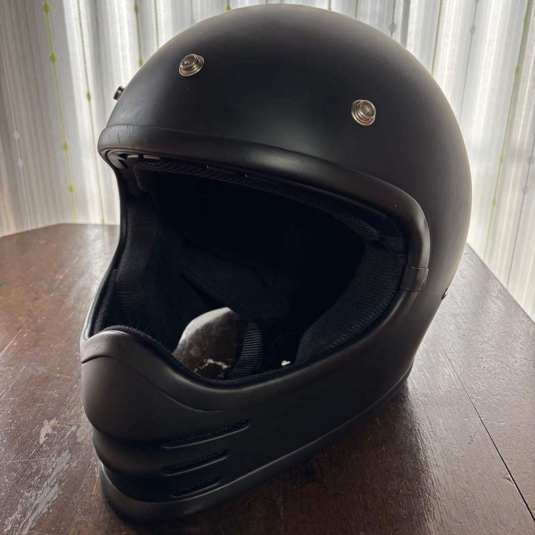 リード工業 RUDE マットブラック ミラーゴーグル フルフェイス ヘルメット リード工業 LEAD RUDE フルフェイスヘルメット ホワイト/マット